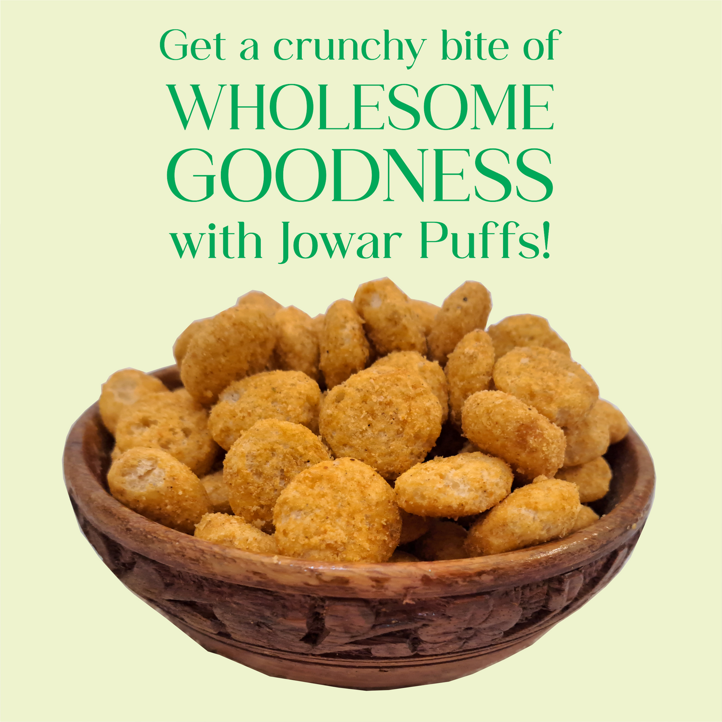 Irie Jowar Puffs Jalapeno, Roasted Snacks for Adults and Kids. Gluten Free and Protein Rich Snacks. Tea Time Snack