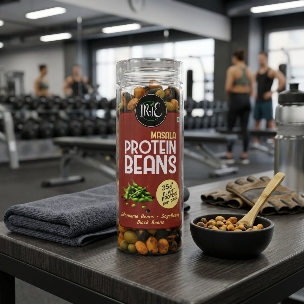 Irie Masala Protein Beans High Protein Post Workout Gym Snack