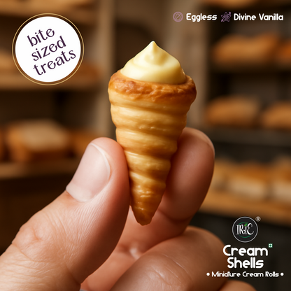 Cream Shells | Vanilla Cream-filled Miniature Cream Rolls