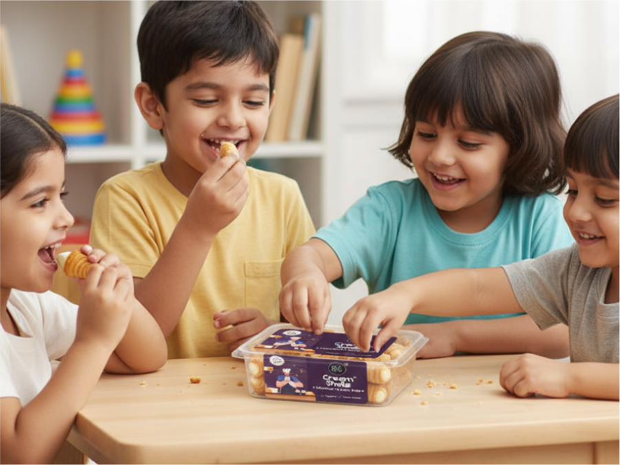 Cream Shells | Vanilla Cream-filled Miniature Cream Rolls