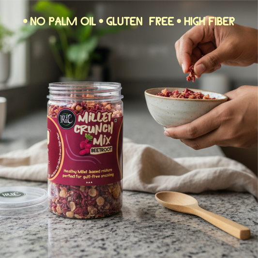 Irie Beetroot Millet Namkeen Mixture Healthy Indian Gluten Free Snack