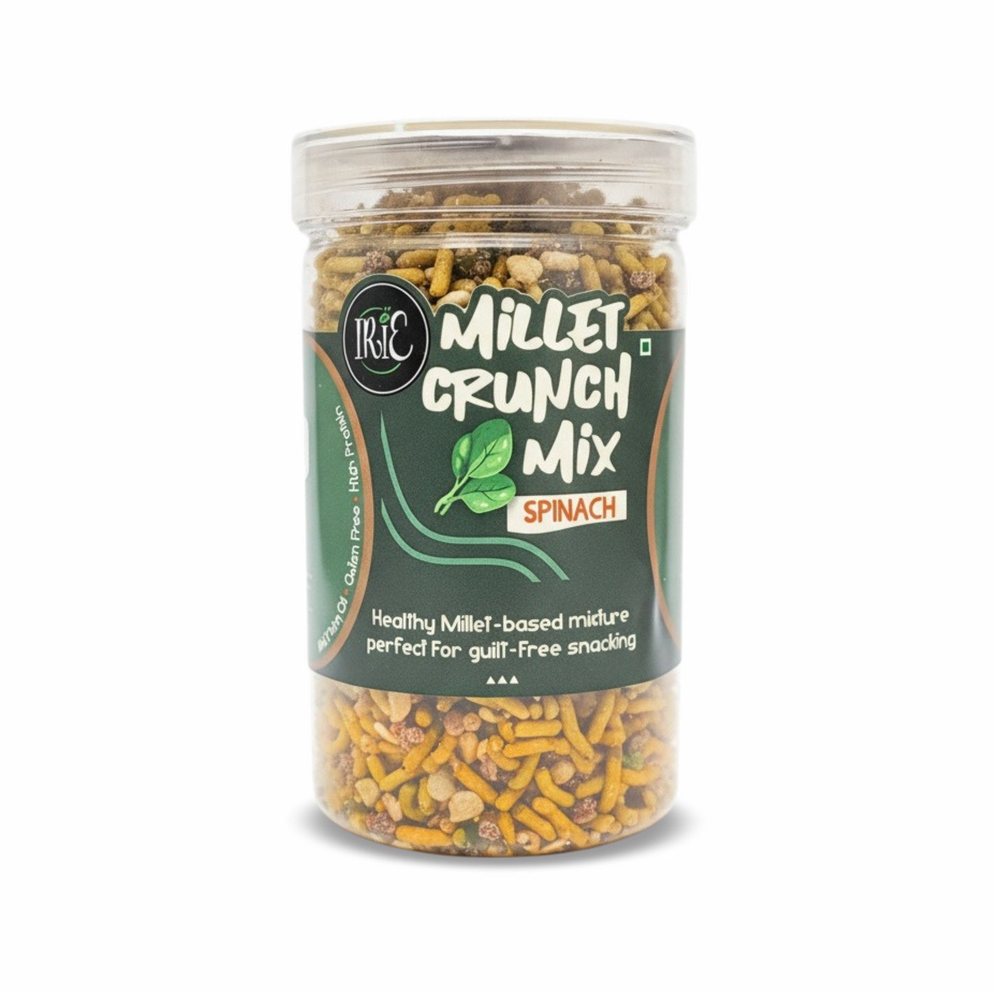 Spinach Millet Crunch Mix