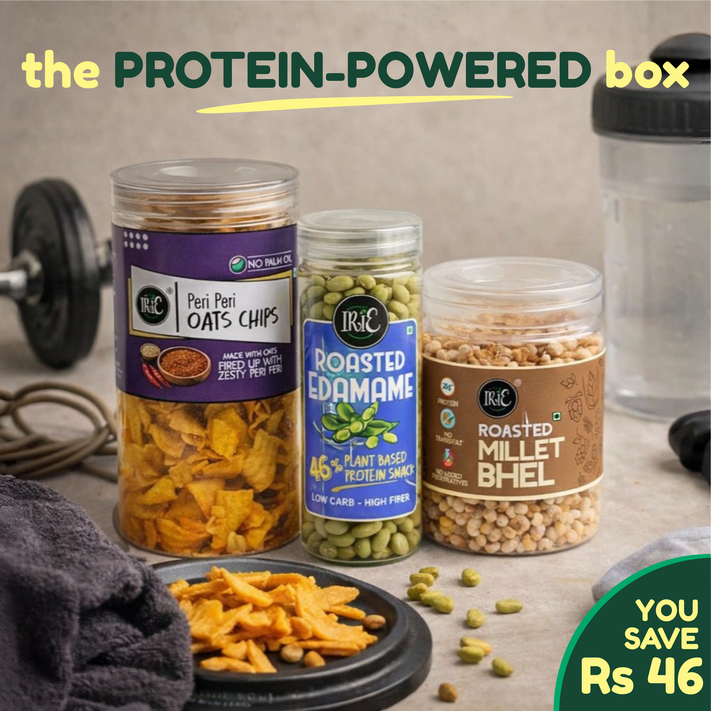 The Protein-Powered Snack Box - 3 High-Protein Snacks Combo