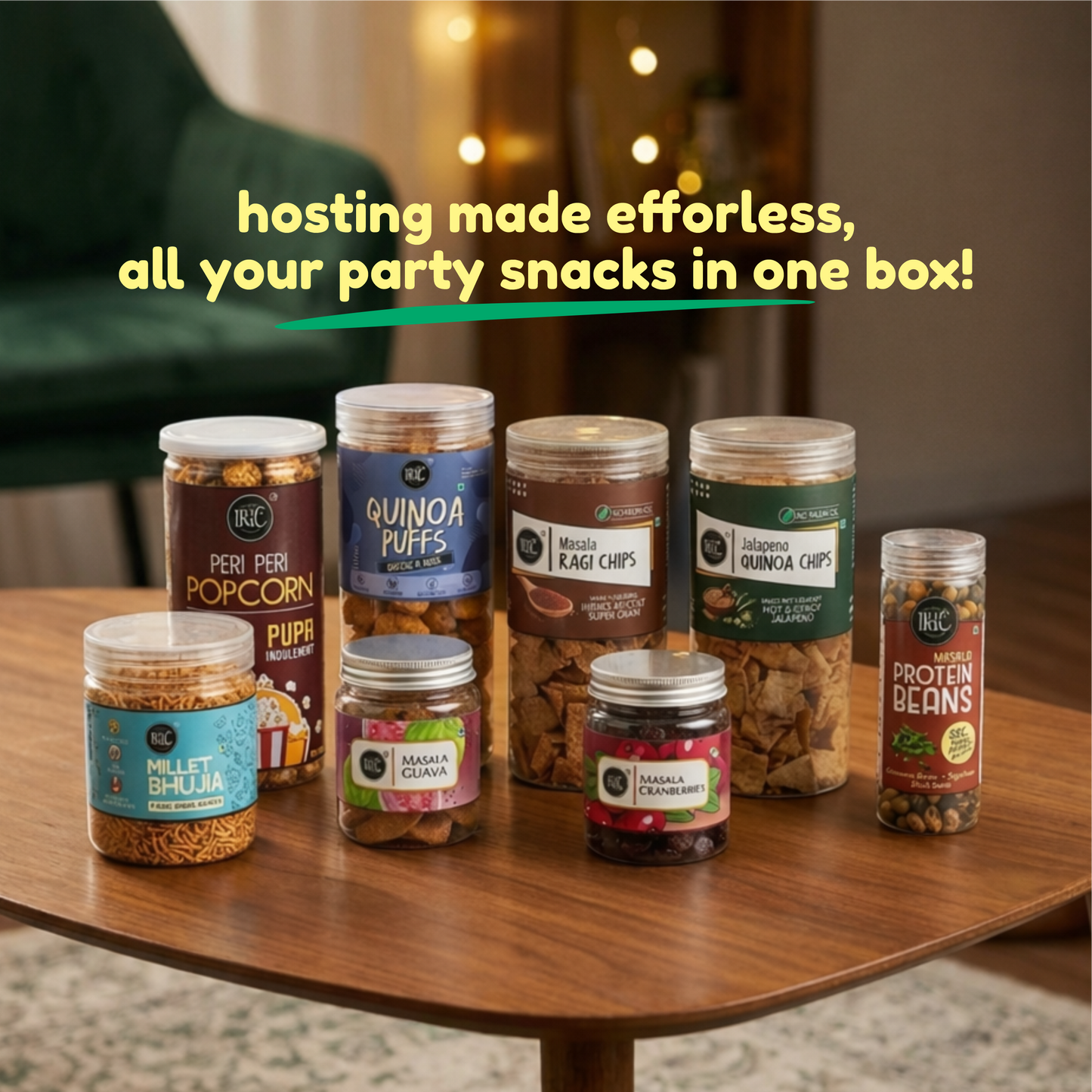 The Houseparty Snack Box - One stop solution for your party Snacks! - 11 Snacks Combo