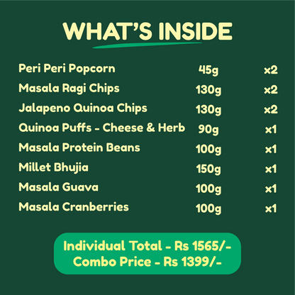 The Houseparty Snack Box - One stop solution for your party Snacks! - 11 Snacks Combo