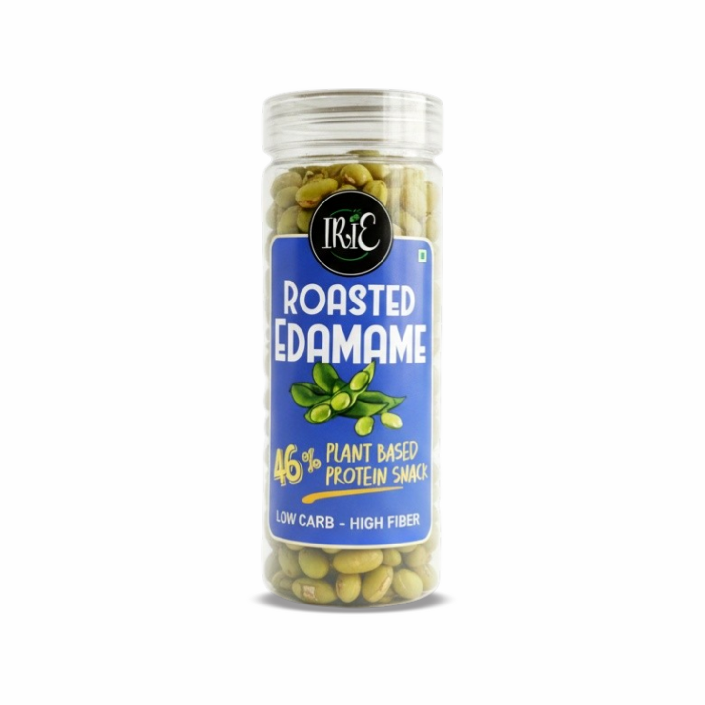 Irie Roasted Edamame Beans, High Protein Snack, Vegan Snack with Plant Protein