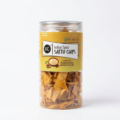 Irie Sattu Chips Jar White background