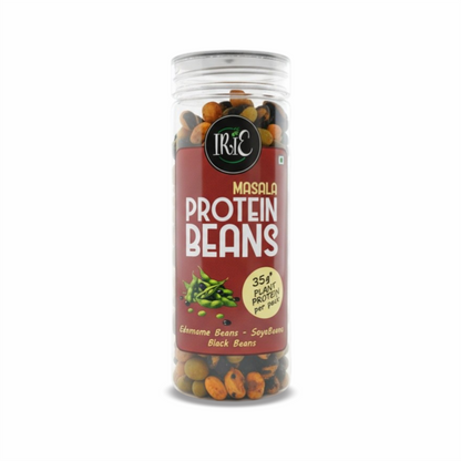 Irie Masala Protein Beans High Protein Roasted Snack Edamame Soyabean Black Beans
