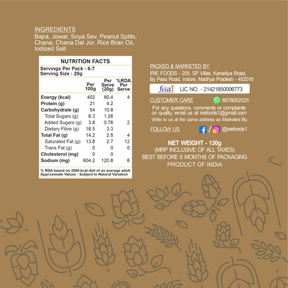 Roasted Millet Bhel | 130g | 21g Protein