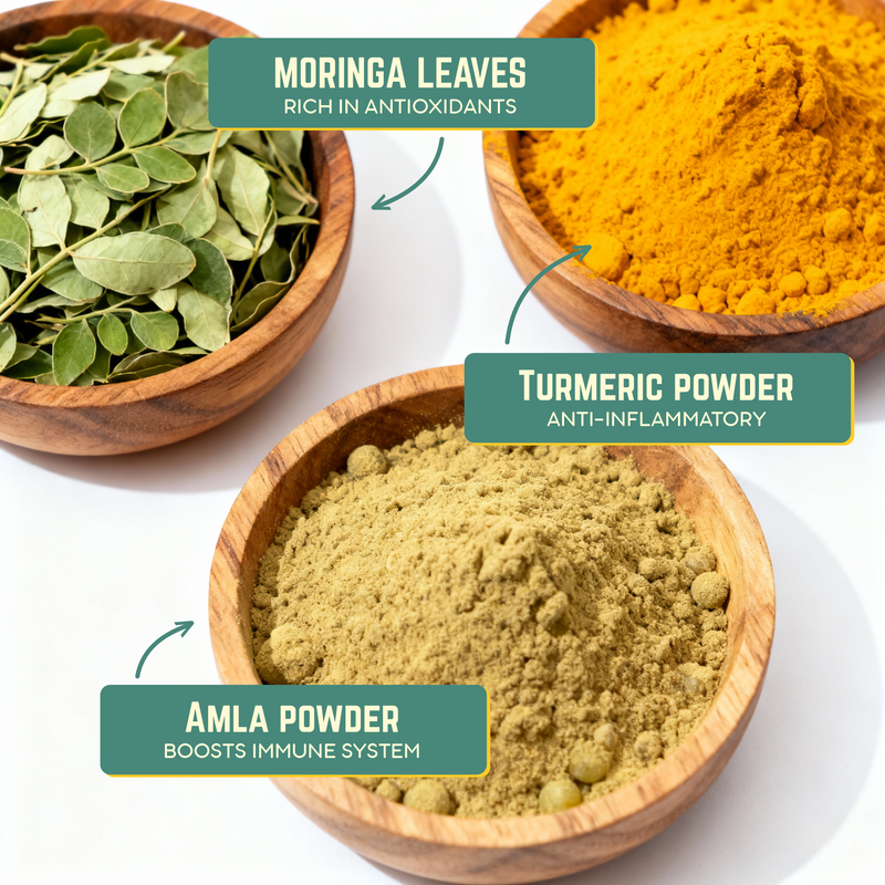 Irie Moringa 7 Seeds Mix Roasted Snacks, Healthy Seeds Mix Moringa Amla Powder, Turmeric
