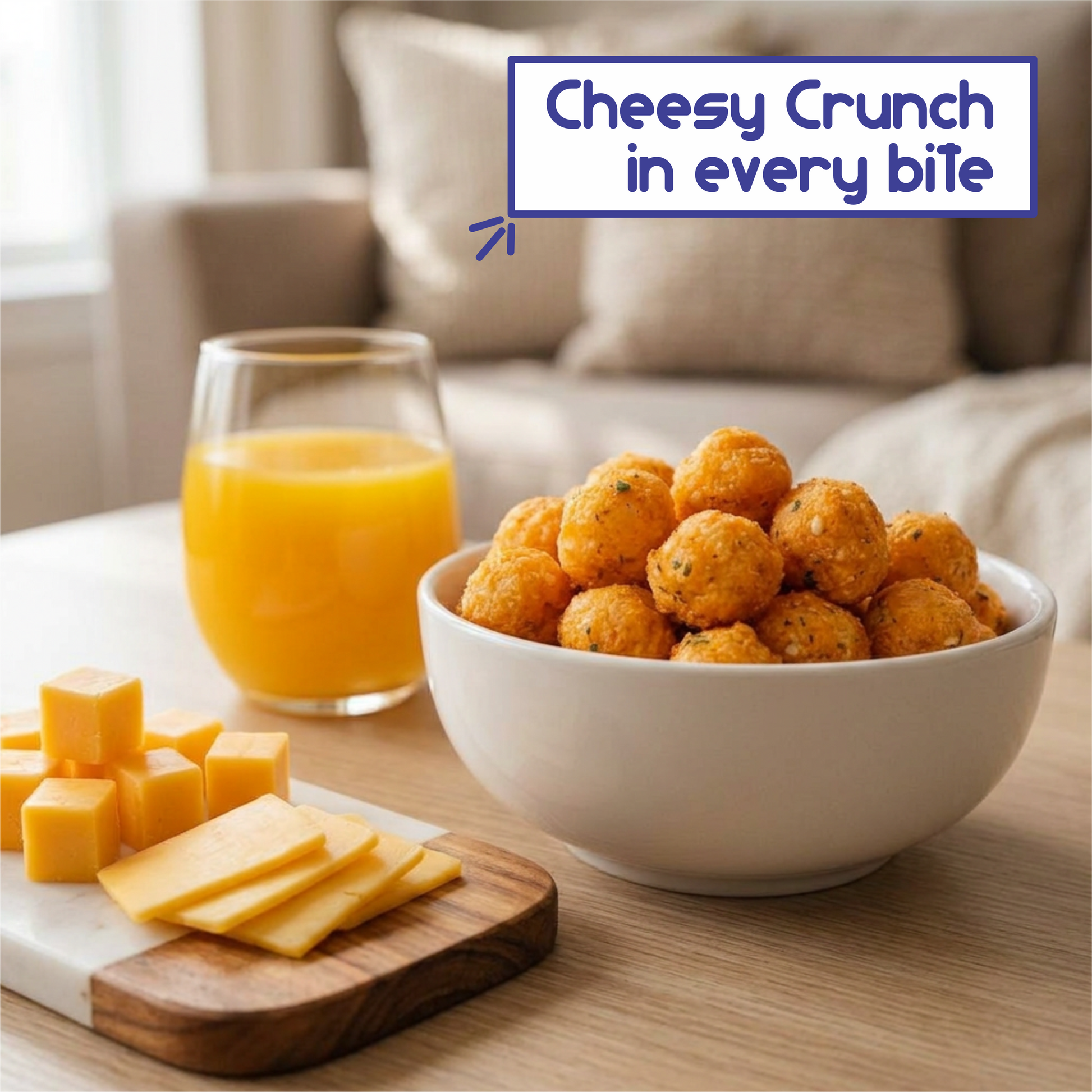 Irie Quinoa Puff Cheese & Herb Flavor Healthy Roasted Snack for Tea Time