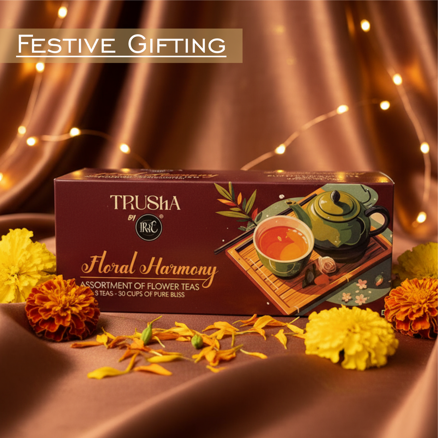 Flower Tea Gift Box – Assorted 3 Premium Flower Teas (10g x 3) | Blue Pea, Rose & Hibiscus