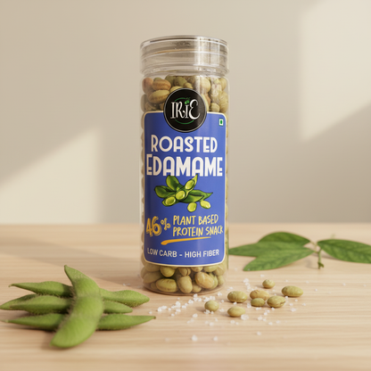 Irie Roasted Edamame Beans, High Protein Snack, Vegan Snack with Plant Protein