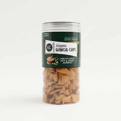 Irie Quinoa Chips in Jalapeno Flavor, high protein snack. Healthy Roasted Chips, party Snacks for Adults and Kids. Gluten Free.