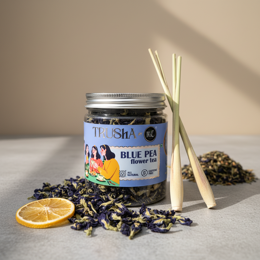 Trusha By Irie Butterfly Blue Pea Tea, Natural Flowers, Tea for weight loss and meditation. Color Changing Tea.