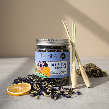 Trusha By Irie Butterfly Blue Pea Tea, Natural Flowers, Tea for weight loss and meditation. Color Changing Tea.