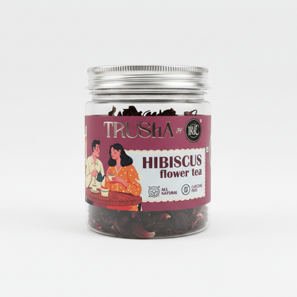 Trusha By Irie Hibiscus Flower Tea, Natural Detox Tea. , Dried Hibiscus Flowers. Stress Releasing Tea. Calming Tea. Gift for Tea Lovers.