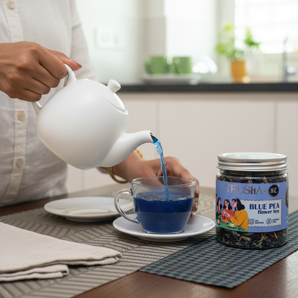 Trusha By Irie Butterfly Blue Pea Tea, Natural Flowers, Tea for weight loss and meditation. Color Changing Tea. Detox Tea. Gift for Hampers for Tea Lovers.
