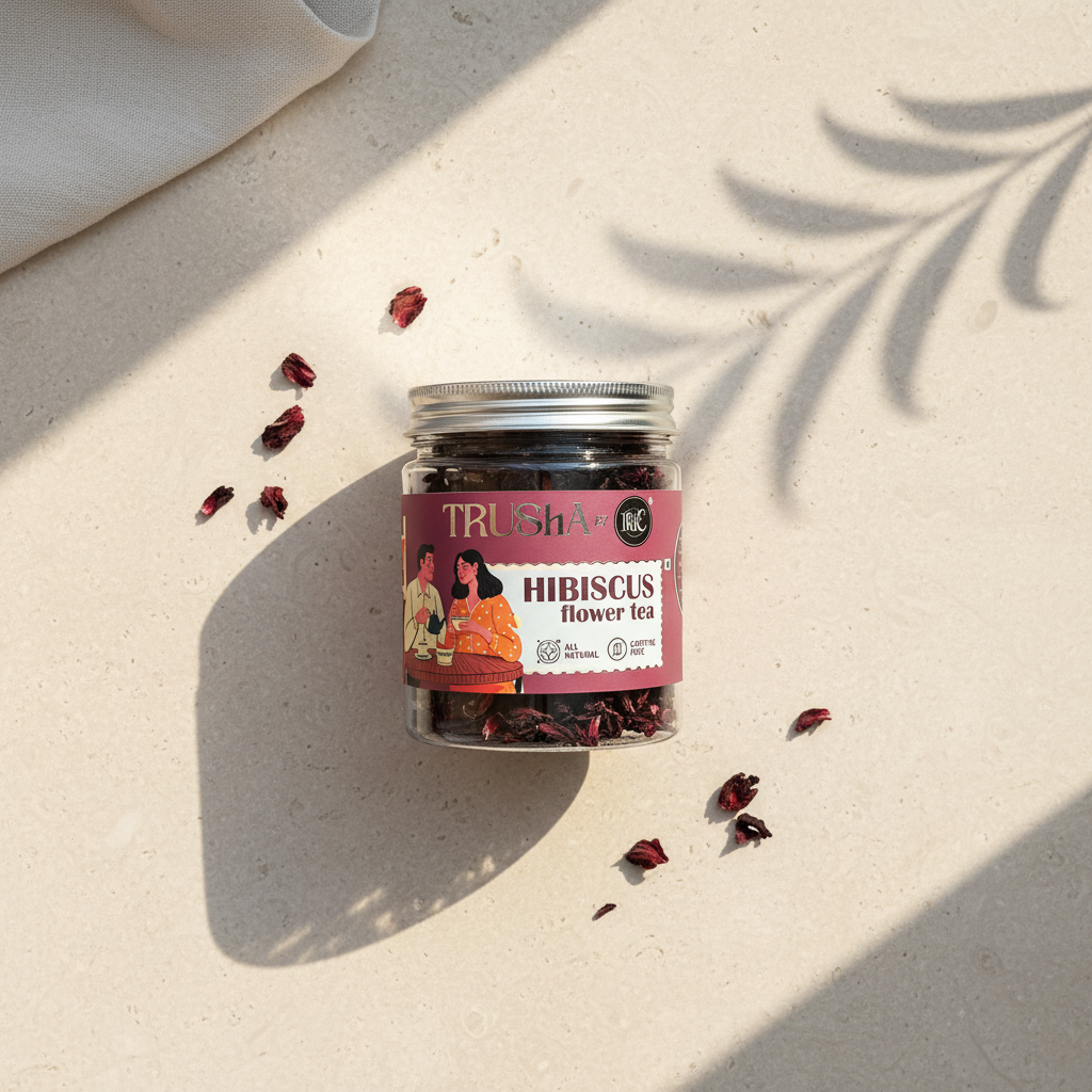 Trusha By Irie Hibiscus Flower Tea, Natural Detox Tea. , Dried Hibiscus Flowers. Stress Releasing Tea. Calming Tea.